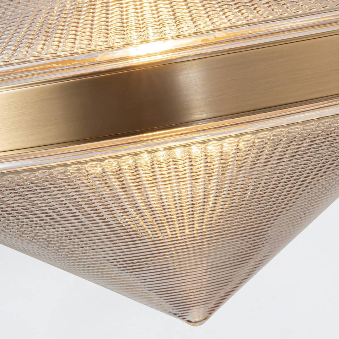 Quintiesse QN-WILLARD-LP2-VBS-PG Willard 2 Light Linear Pendant Vintage Brass