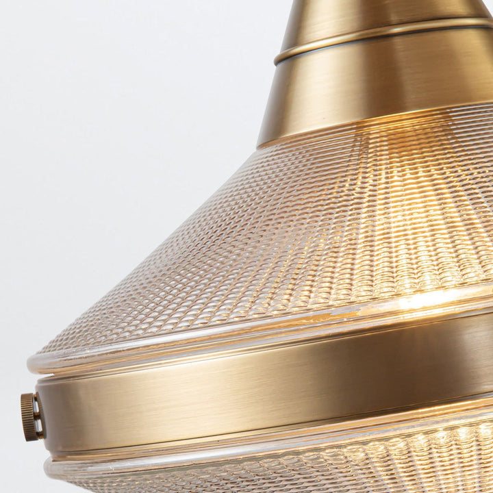 Quintiesse QN-WILLARD-LP2-VBS-PG Willard 2 Light Linear Pendant Vintage Brass