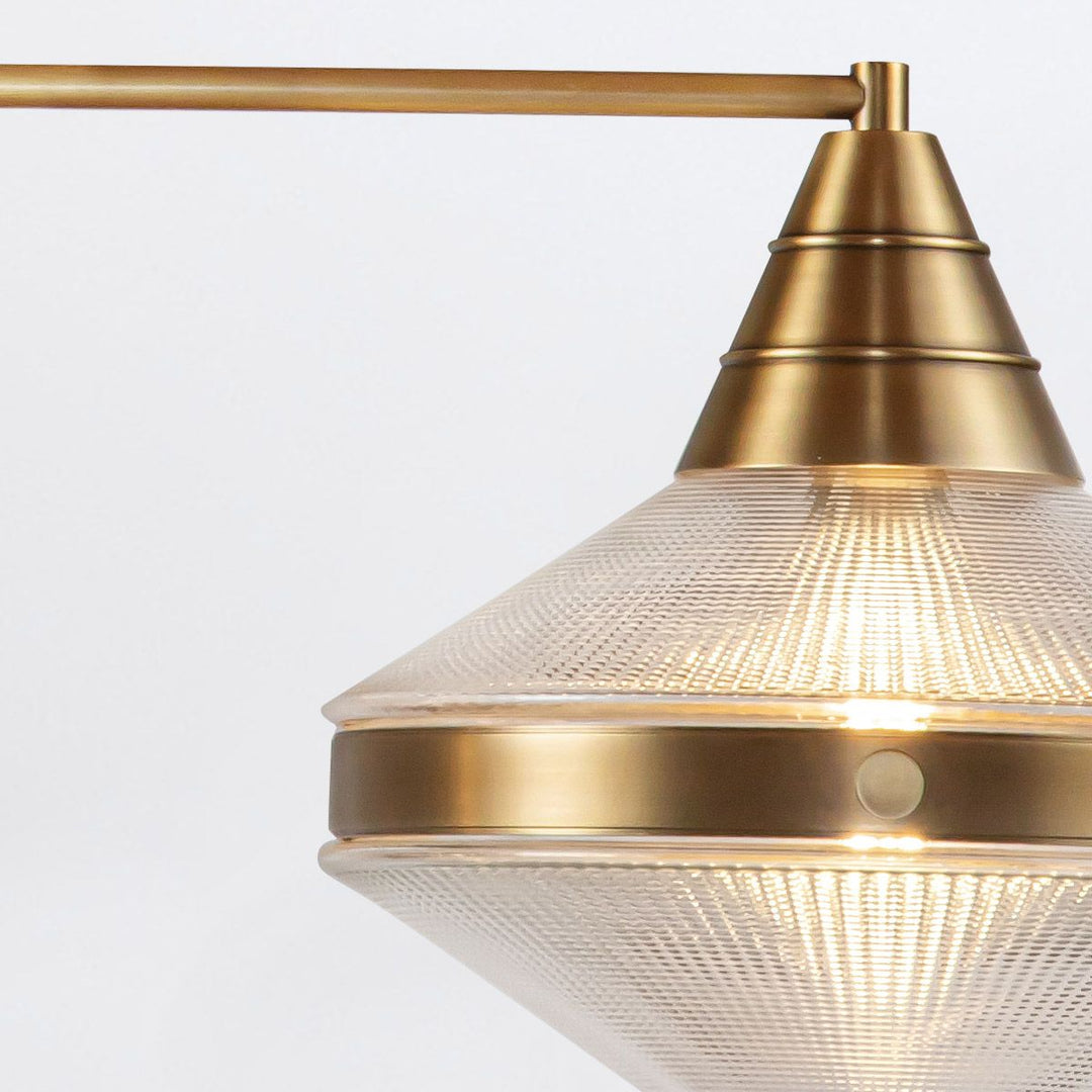 Quintiesse QN-WILLARD-LP2-VBS-PG Willard 2 Light Linear Pendant Vintage Brass