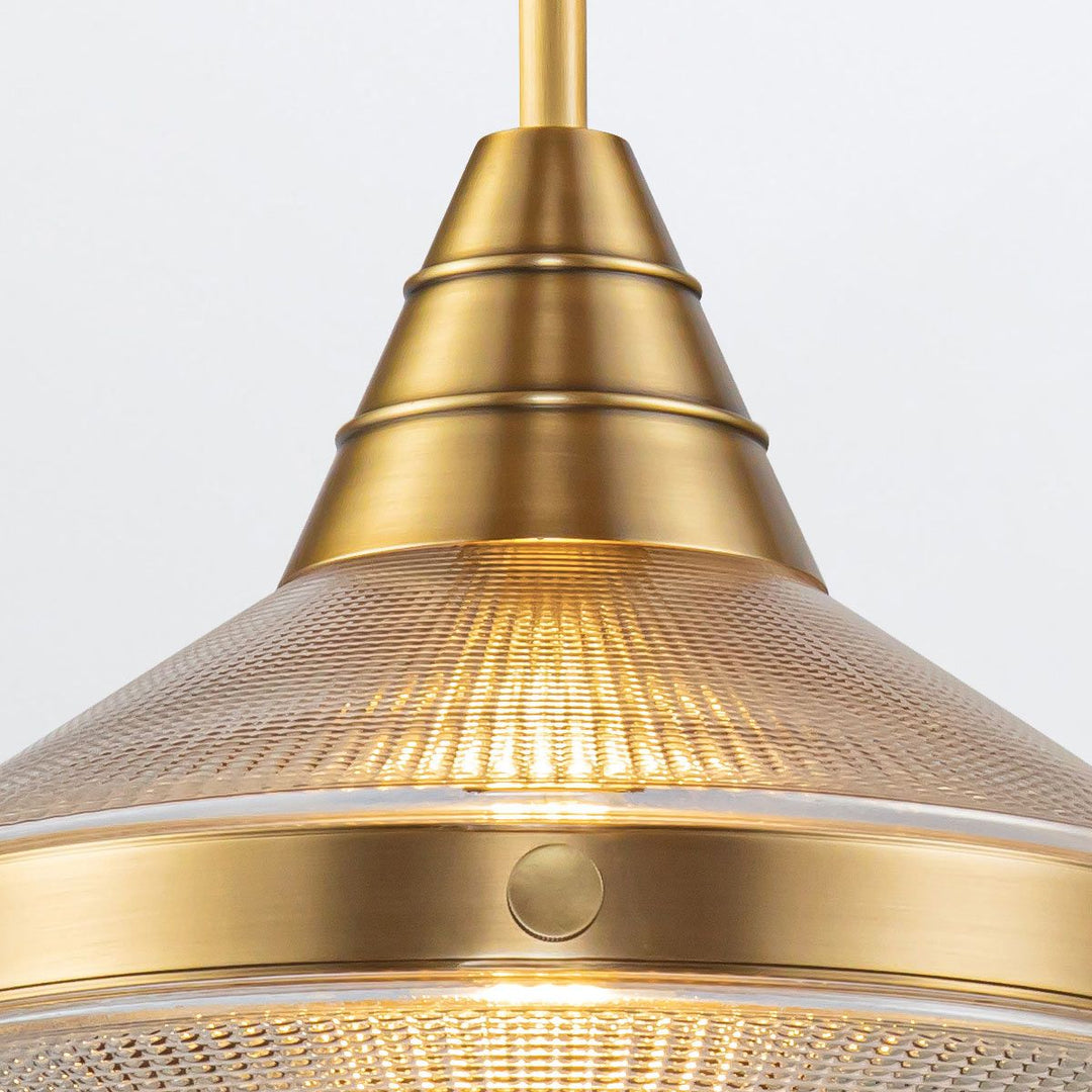 Quintiesse QN-WILLARD-P-VBS-PG Willard 1 Light Pendant Vintage Brass