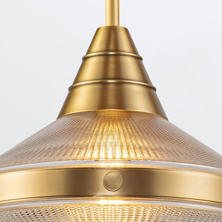Quintiesse QN-WILLARD-P-VBS-PG Willard 1 Light Pendant Vintage Brass