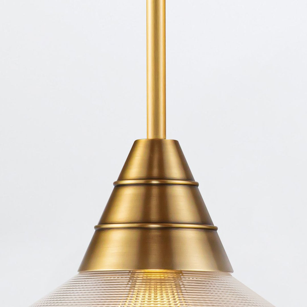 Quintiesse QN-WILLARD-P-VBS-PG Willard 1 Light Pendant Vintage Brass