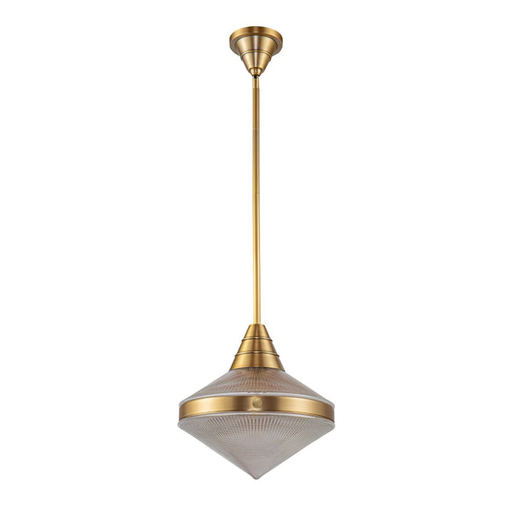 Quintiesse QN-WILLARD-P-VBS-PG Willard 1 Light Pendant Vintage Brass