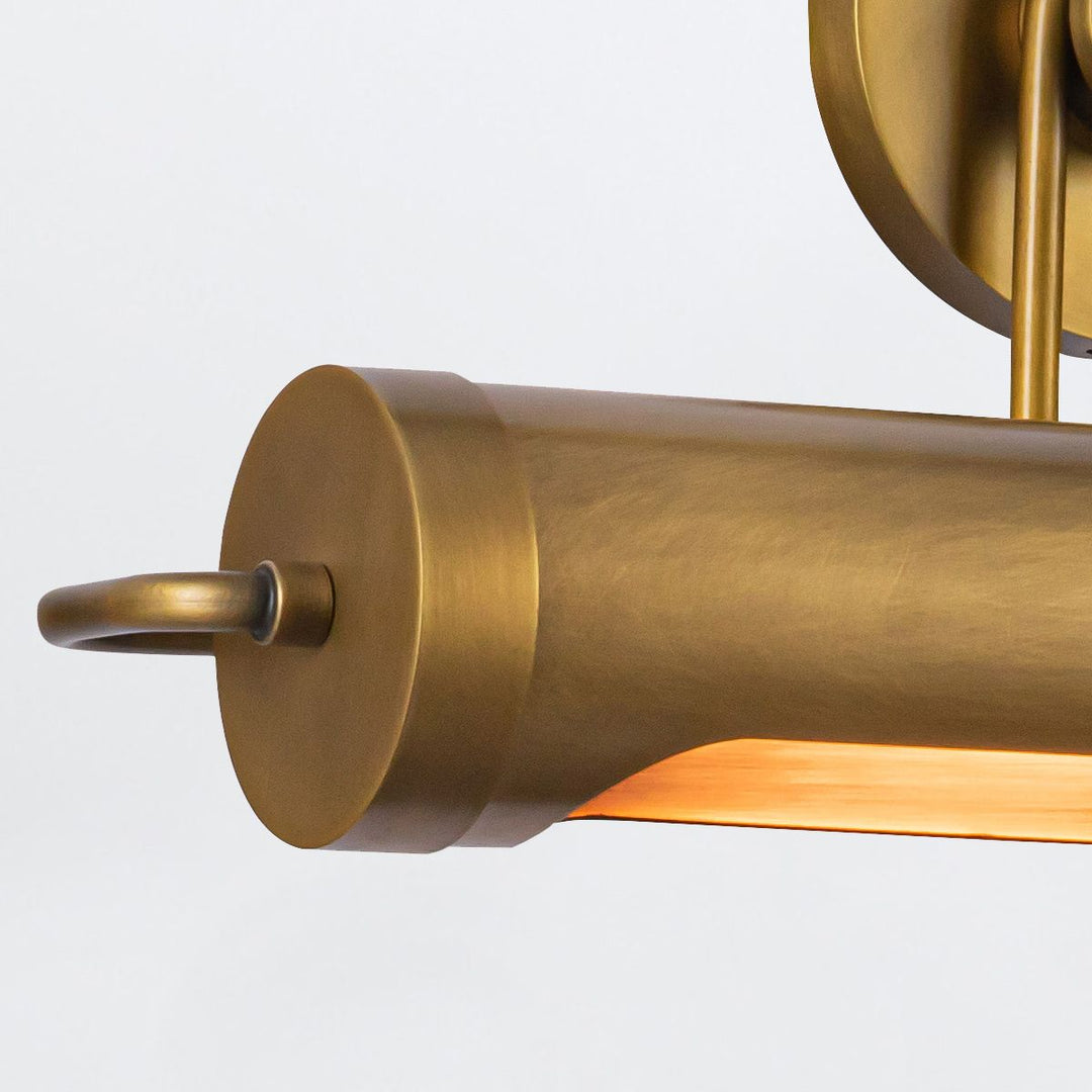 Quintiesse QN-WYNWOOD-PL-M-VBS Wynwood 2 Light Medium Picture Light Vintage Brass