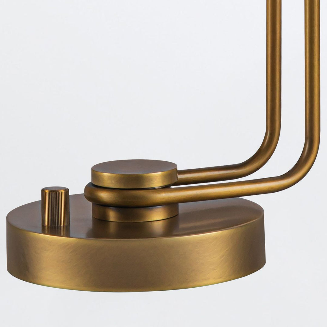 Quintiesse QN-WYNWOOD-TL-VBS Wynwood 1 Light Table Lamp Vintage Brass