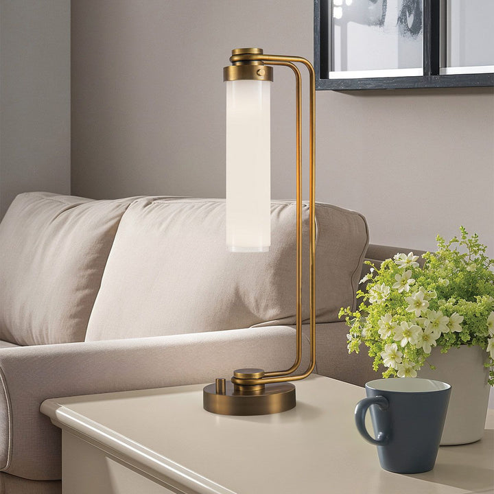 Quintiesse QN-WYNWOOD-TL-VBS Wynwood 1 Light Table Lamp Vintage Brass