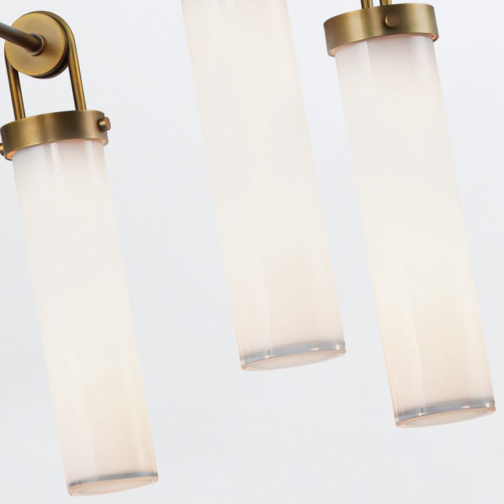 Quintiesse QN-WYNWOOD6-VBS Wynwood 6 Light Chandelier Vintage Brass