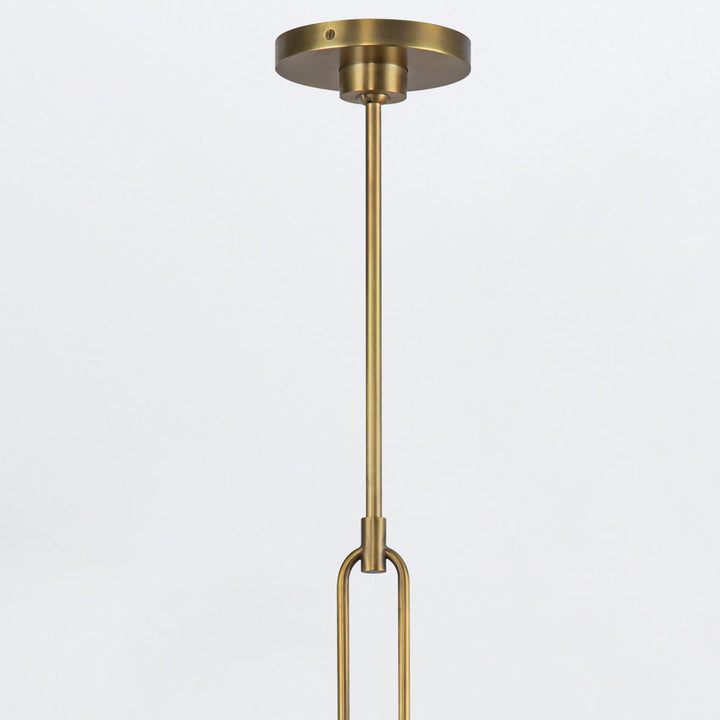 Quintiesse QN-WYNWOOD6-VBS Wynwood 6 Light Chandelier Vintage Brass