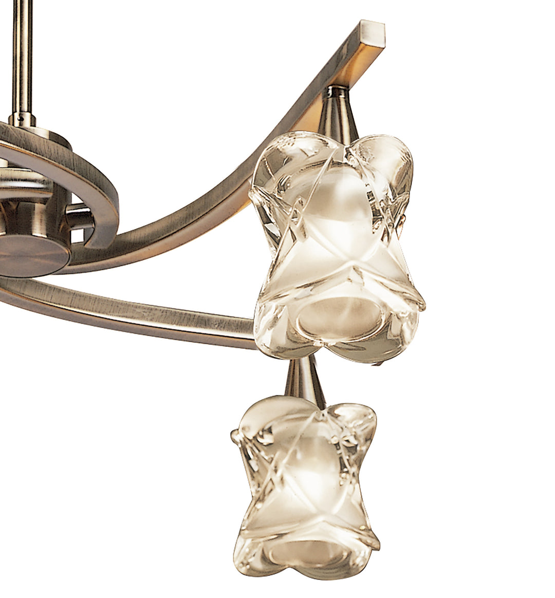 Mantra M0034AB Rosa Del Desierto Telescopic Pendant 4 Lights