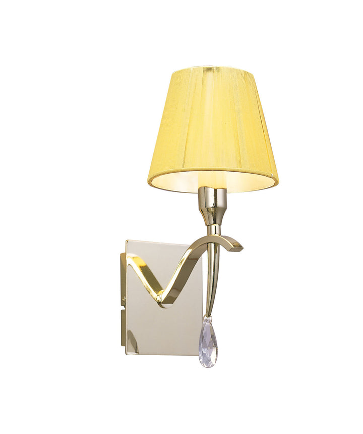 Mantra M0347PB/S Siena Switched Wall Lamp 1 Light