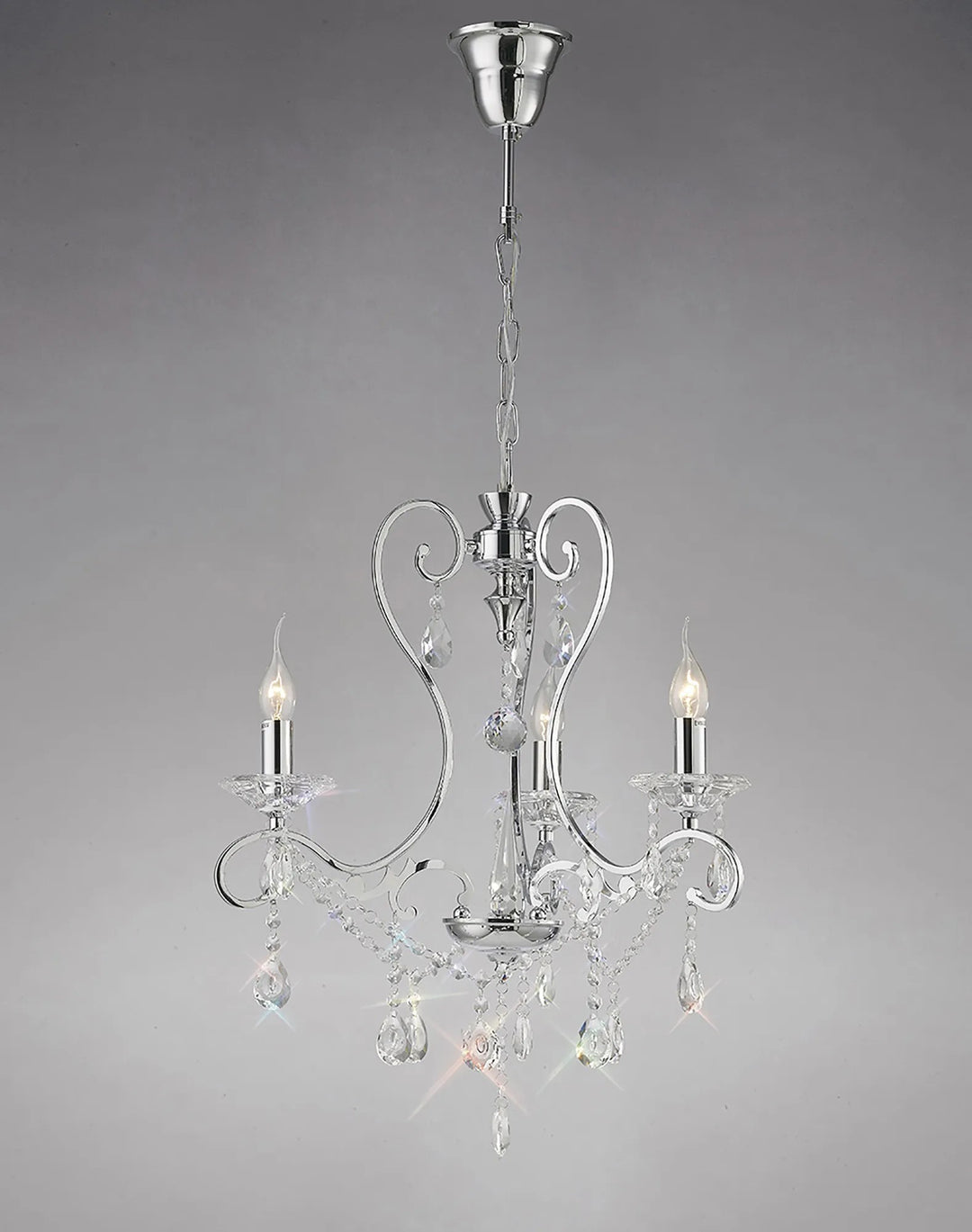Diyas IL31363 Vela Pendant Polished Chrome/crystal