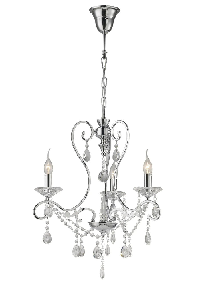 Diyas IL31363 Vela Pendant Polished Chrome/crystal