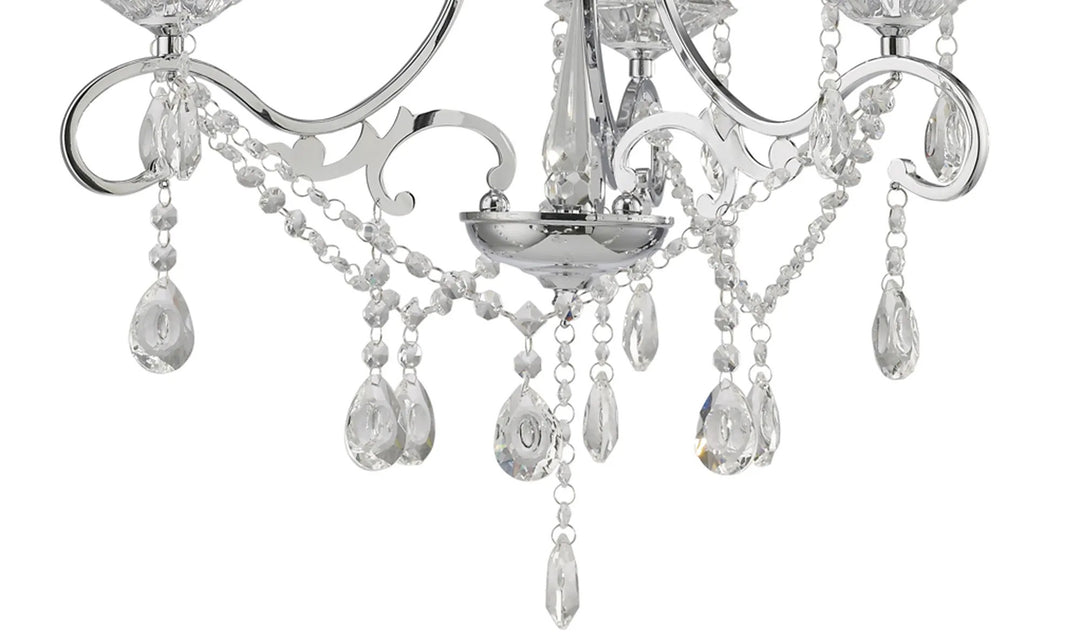 Diyas IL31363 Vela Pendant Polished Chrome/crystal