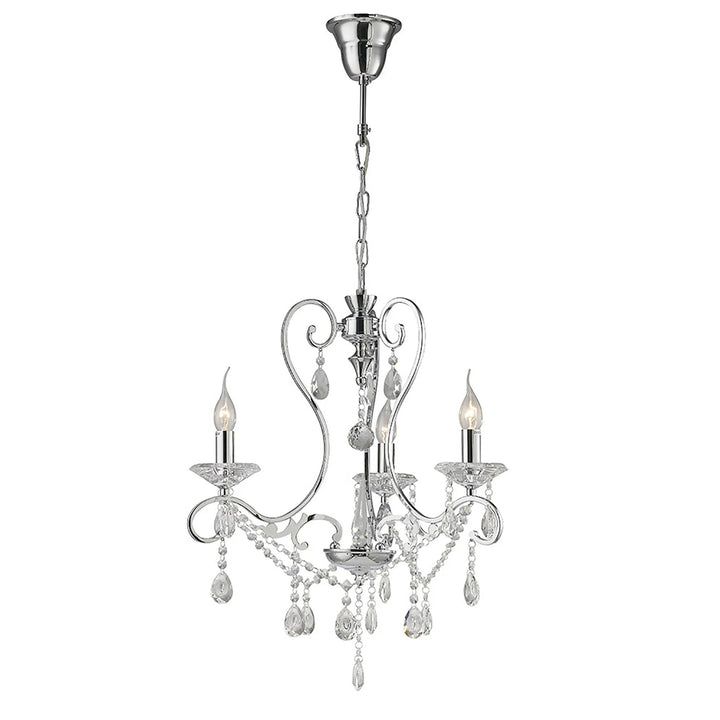 Diyas IL31363 Vela Pendant Polished Chrome/crystal