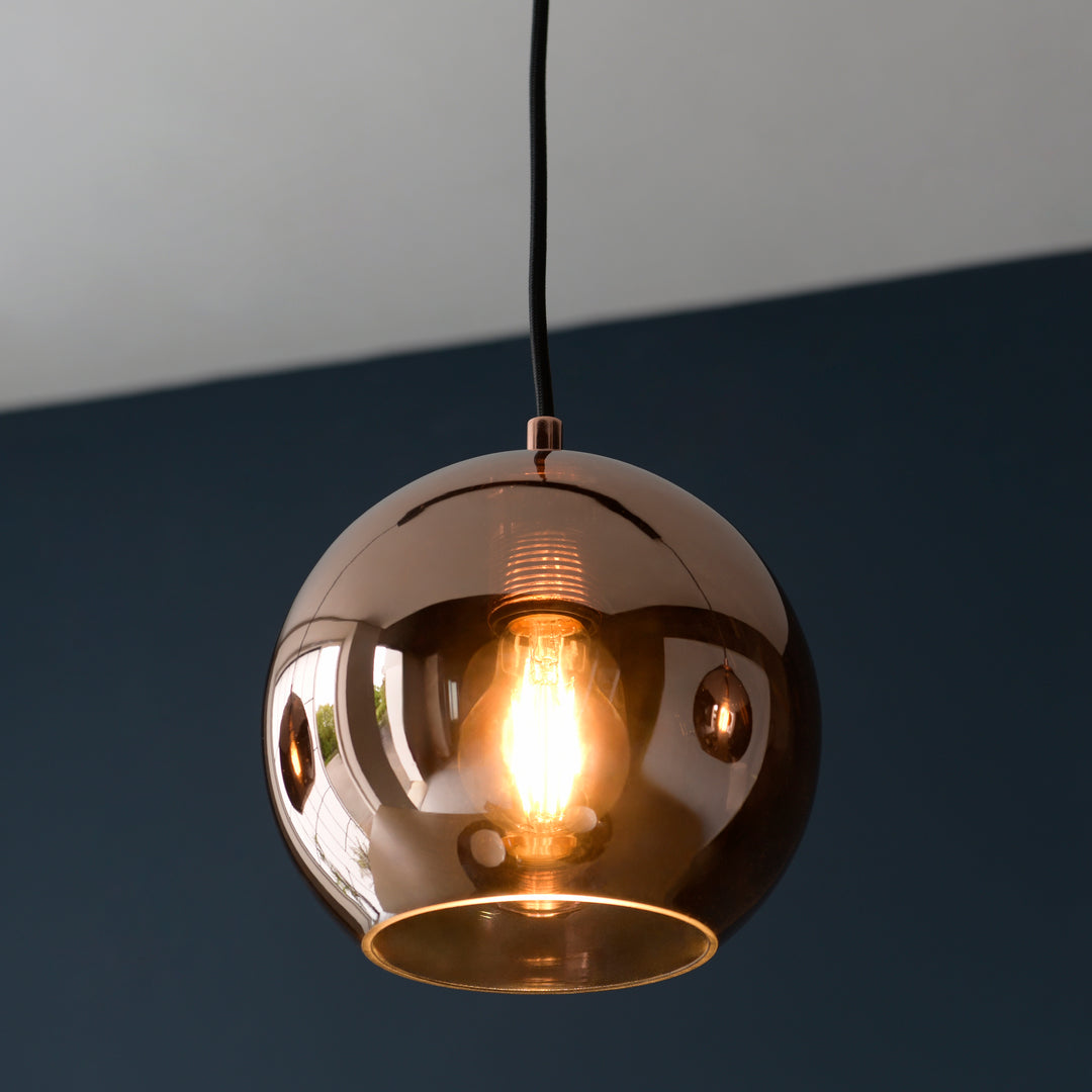 Endon 102929 | Boli Copper Pendant | 3-Light Linear Elegance