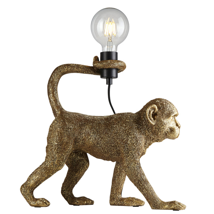 Endon 106792 Capuchin 1 Light Table Lamp Vintage Gold Paint And Matt Black