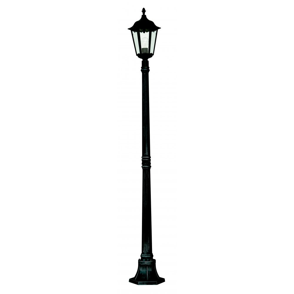 Searchlight 82508BK Alex Outdoor Post Lamp - 1 Light Black Ht183cm