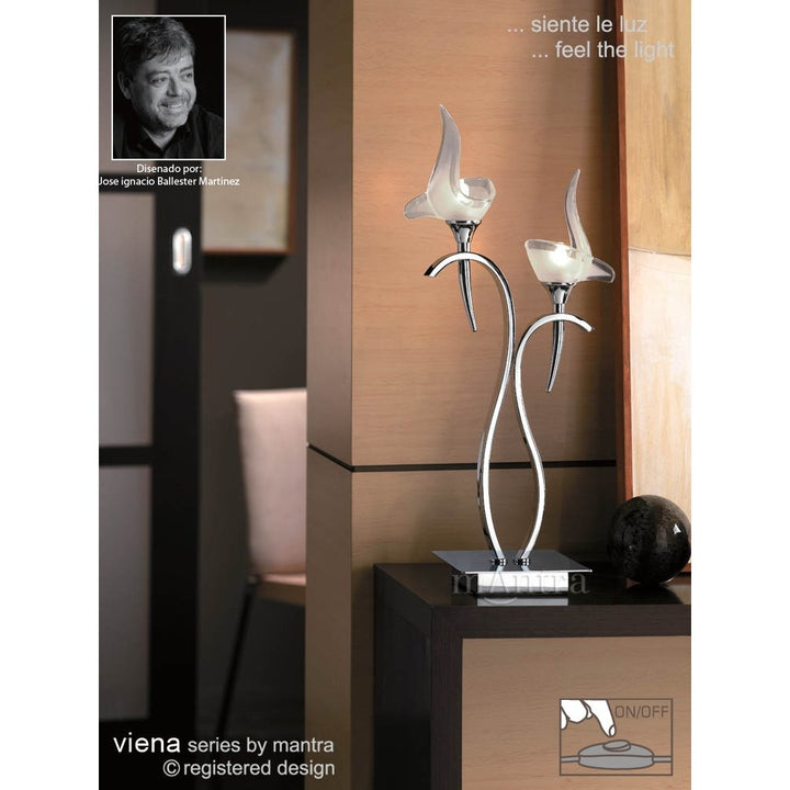 Mantra Viena M0330 table lamp chrome