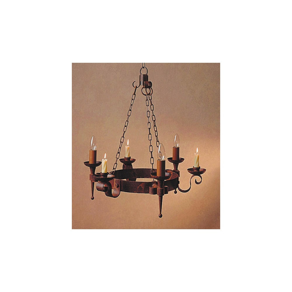 Impex Lighting SMRR00003C/A Refectory Pendant Candle Aged