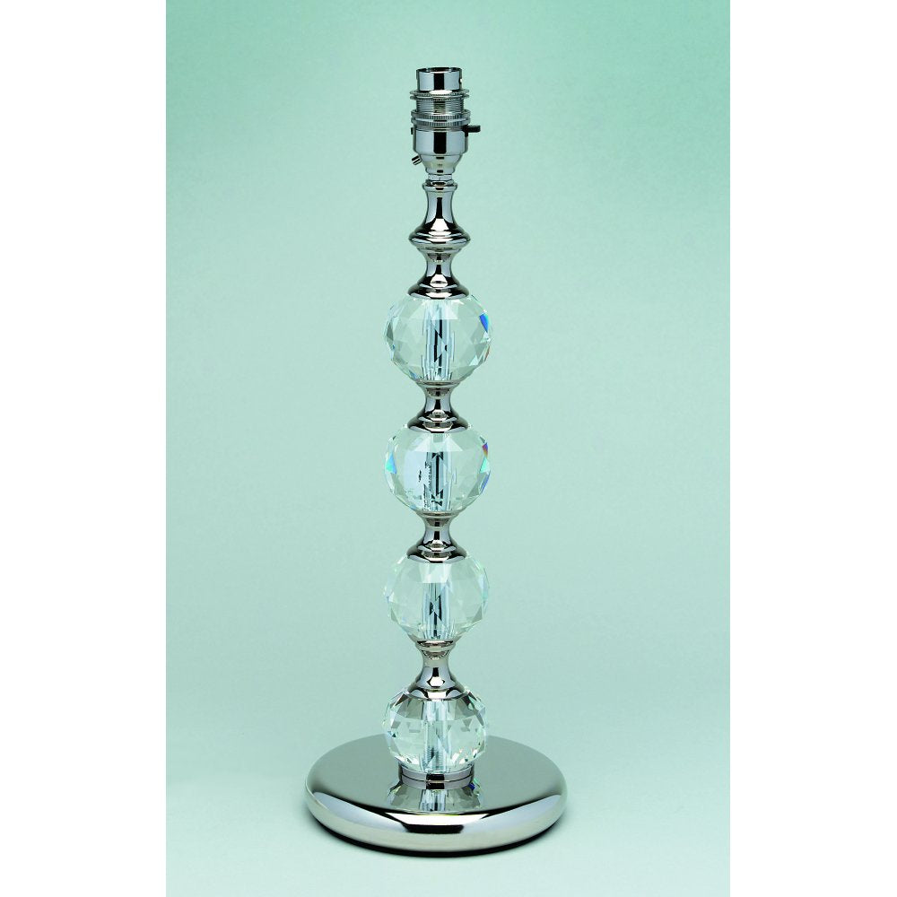 Impex ST02021/N Furth Optic Glass Table Nickel
