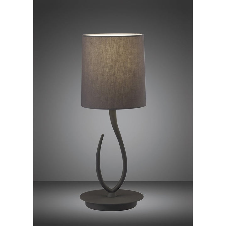 Mantra M3682 Lua Table Lamp 1 Light Small Ash Grey