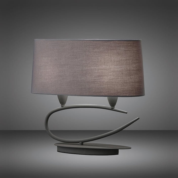 Mantra M3683 Lua Table Lamp 2 Light Ash Grey