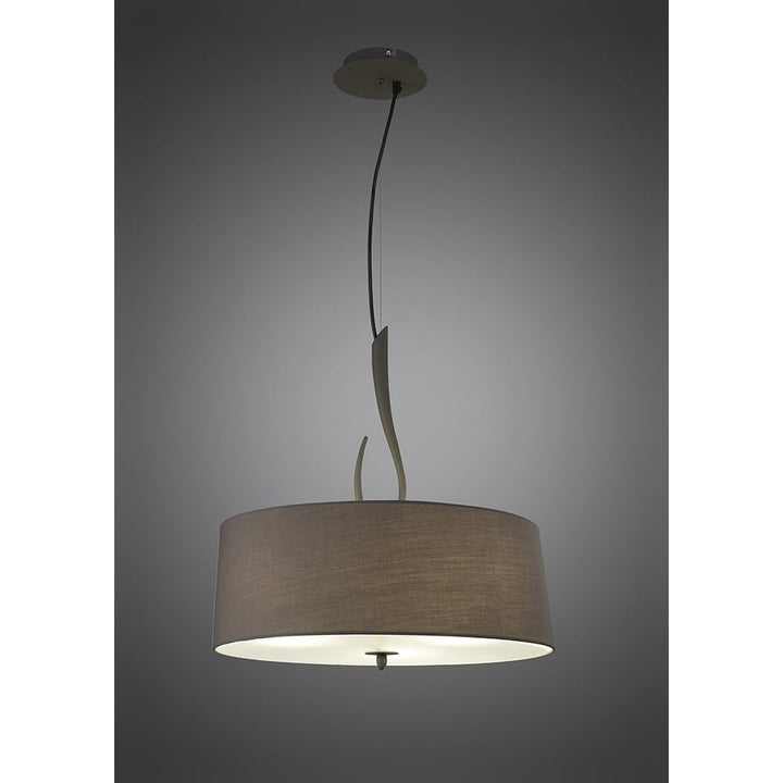 Mantra M3684 Lua Pendant 3 Light Ash Grey