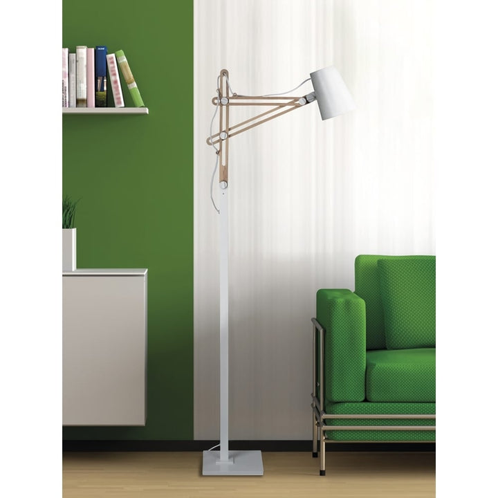 Mantra M3774 Looker Floor Lamp 1 Light Matt White