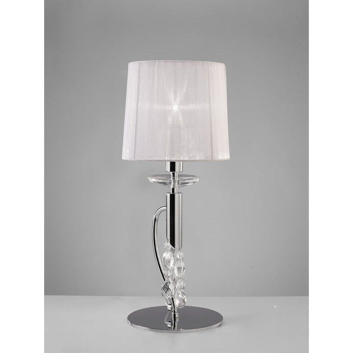 Mantra M3868 Tiffany Table Lamp Polished Chrome