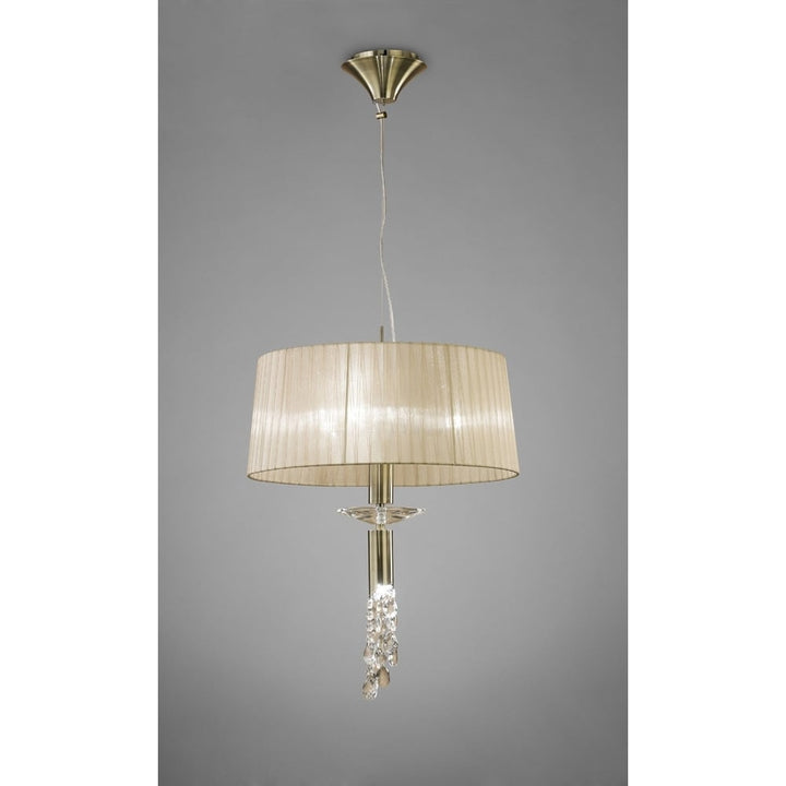 Mantra M3878 Tiffany Pendant Antique Brass