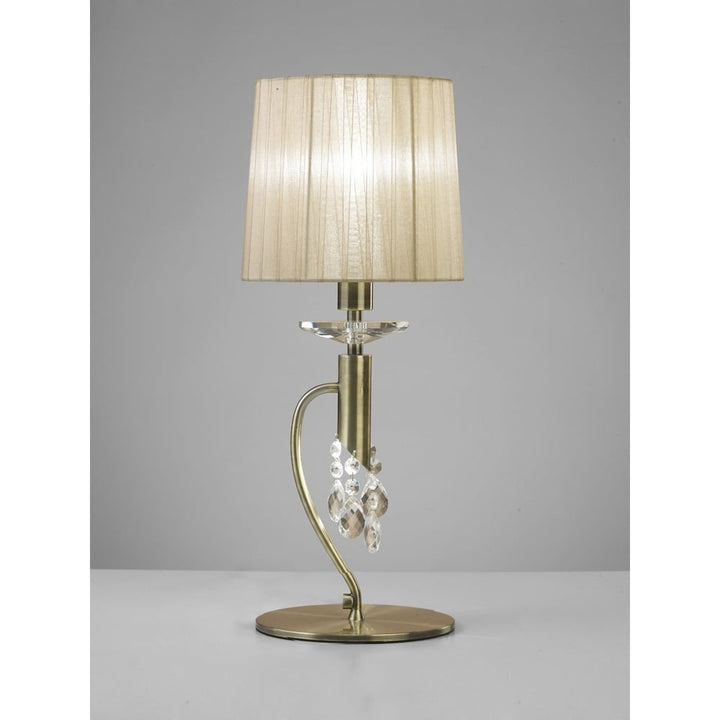 Mantra M3888 Tiffany Table Lamp Antique Brass