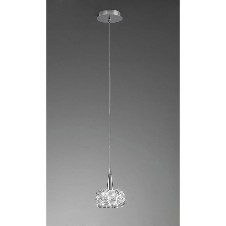 Mantra M3923 O2 Pendant 1 Light Small Polished Chrome