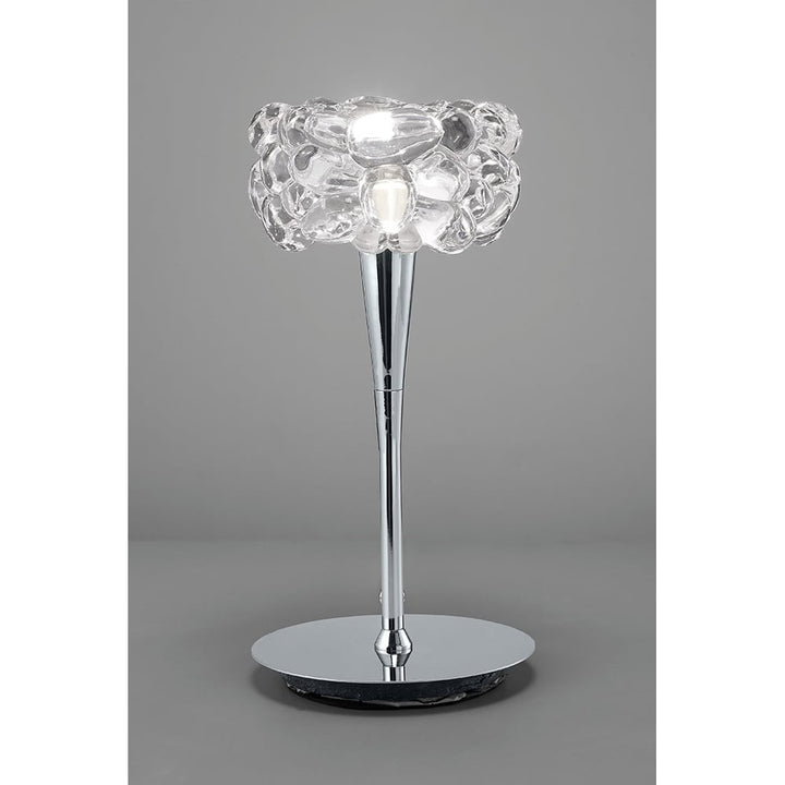 Mantra M3928 O2 Table Lamp 1 Light Polished Chrome