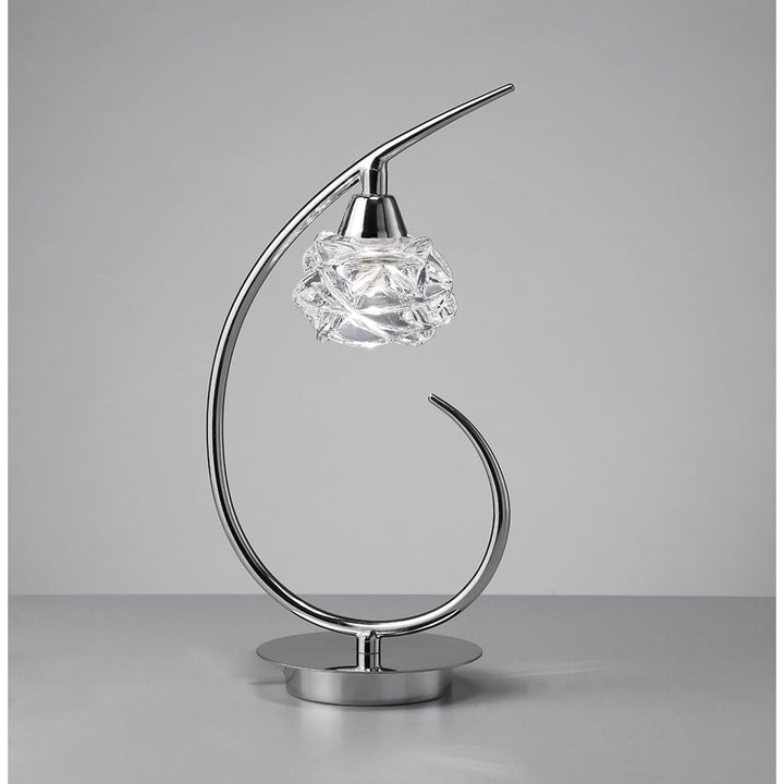 Mantra M3949 Maremagnum Table Lamp 1 Light Polished Chrome