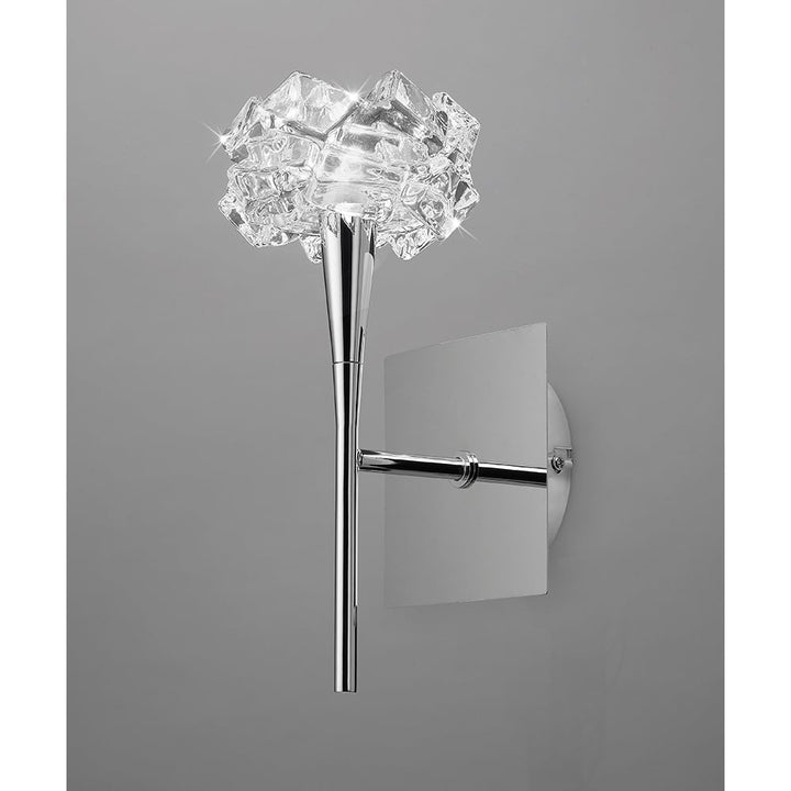 Mantra M3957/S Artic Wall Lamp Switched 1 Light Polished Chrome