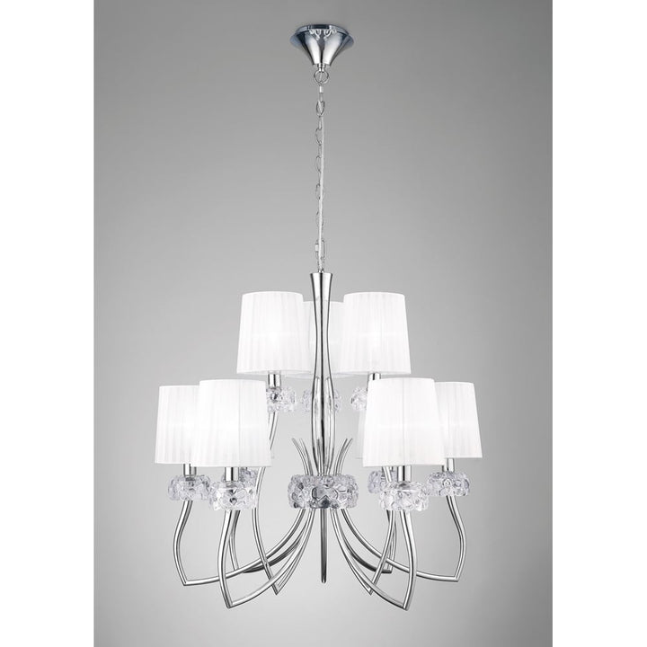 Mantra M4630 Loewe 2 Tier Pendant Polished Chrome