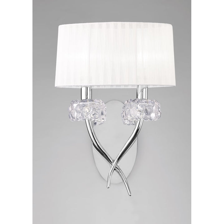 Mantra M4634/S Loewe Wall Lamp 2 Light Polished Chrome