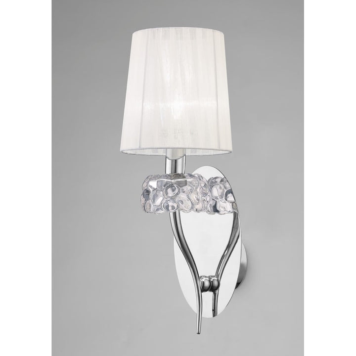 Mantra M4635/S Loewe Wall Lamp 1 Light Polished Chrome