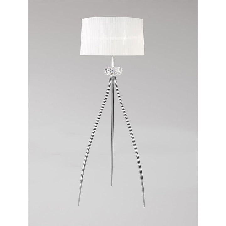 Mantra M4638 Loewe Floor Lamp 3 Light Polished Chrome