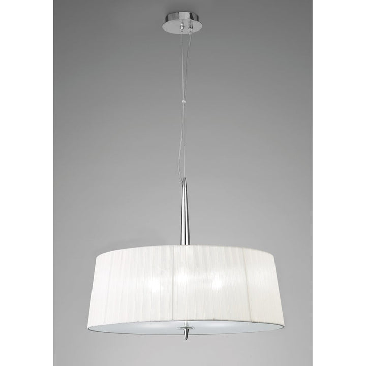 Mantra M4639 Loewe Single Pendant 3 Light Polished Chrome