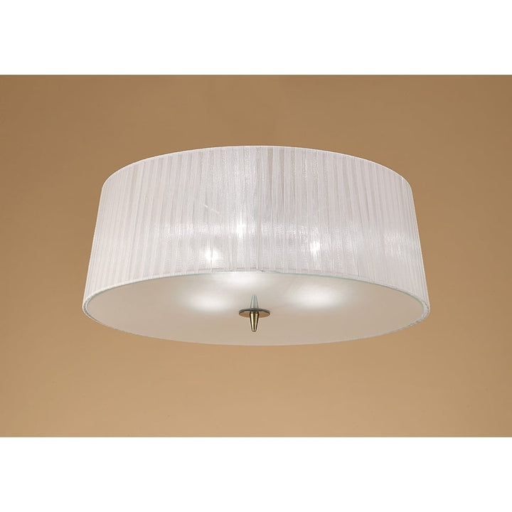 Mantra M4640AB Loewe Ceiling 3 Light Antique Brass