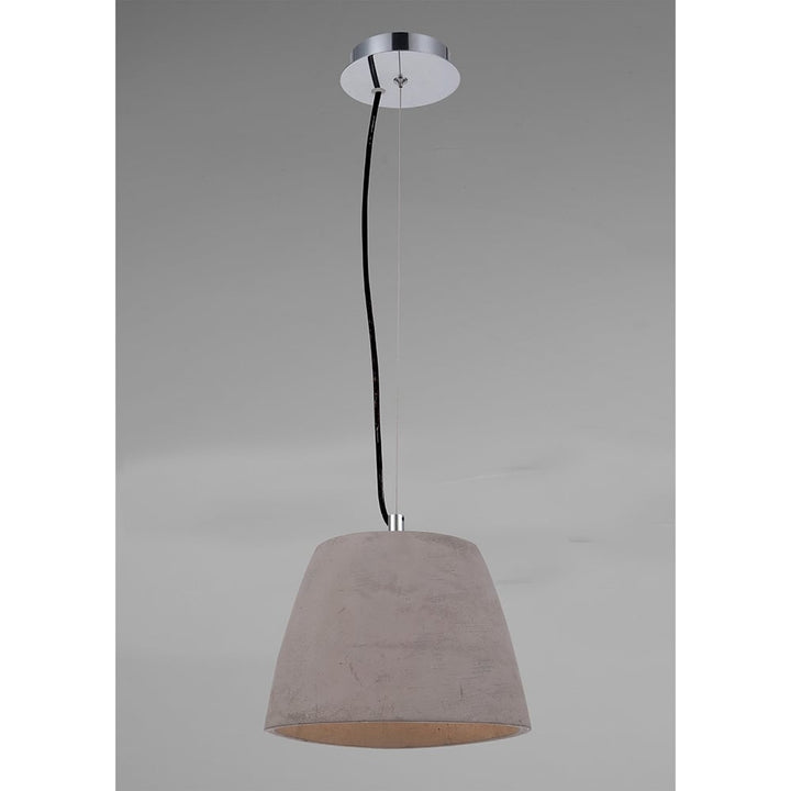 Mantra M4825 Triangle Pendant Small 1 Light Cement