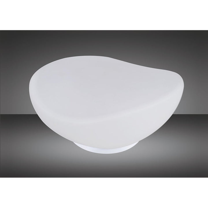 Mantra M4898 Opal Table Lamp 1 Light Frosted White Glass