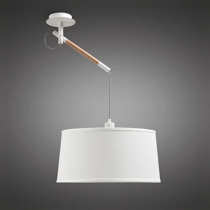 Mantra M4928 Nordica Multi Position Pendant With White Shade