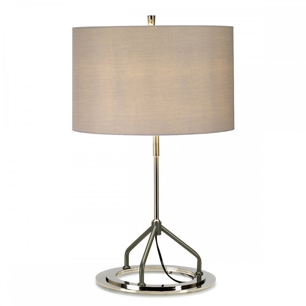 Elstead VICENZA/TL GPN Vicenza Table Lamp White Polished Nickel