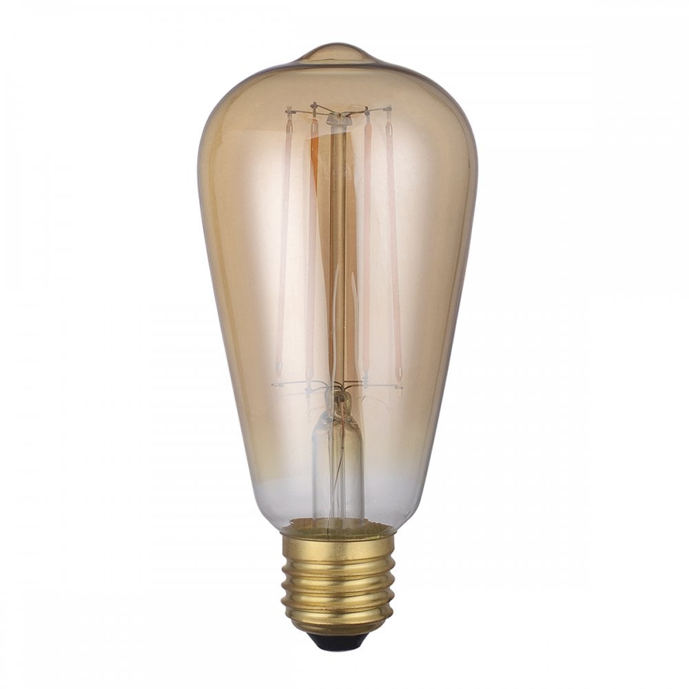 BUL-E27-LEDV-1 Dar Pack Of 5 E27 4w LED Dimmable Vintage Rustic Lamp