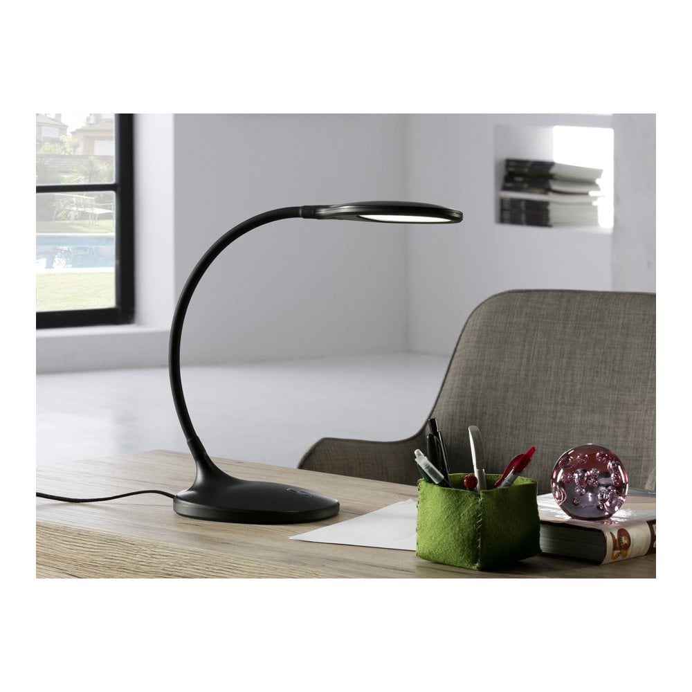 Schuller 552764 Scoop LED Light Table Lamp Black