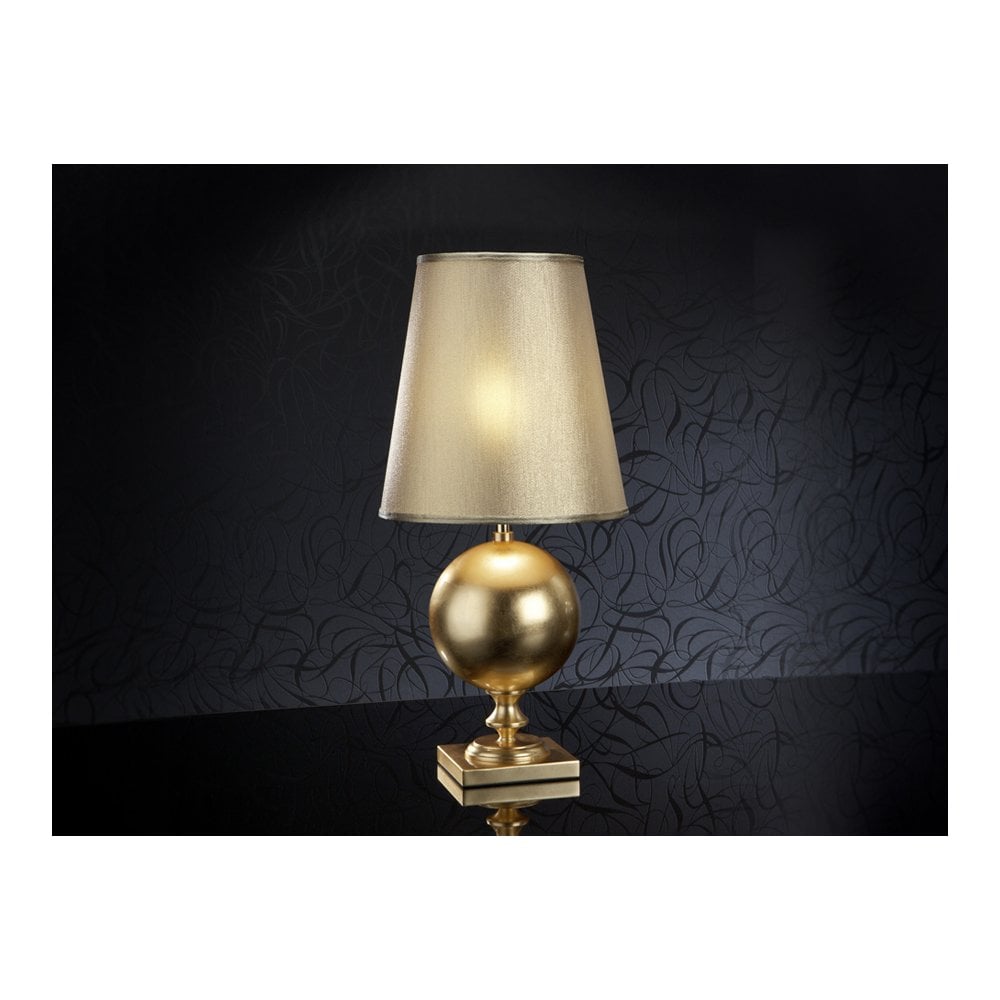 Schuller 664443UK Terra 1 Light Table Lamp Gold