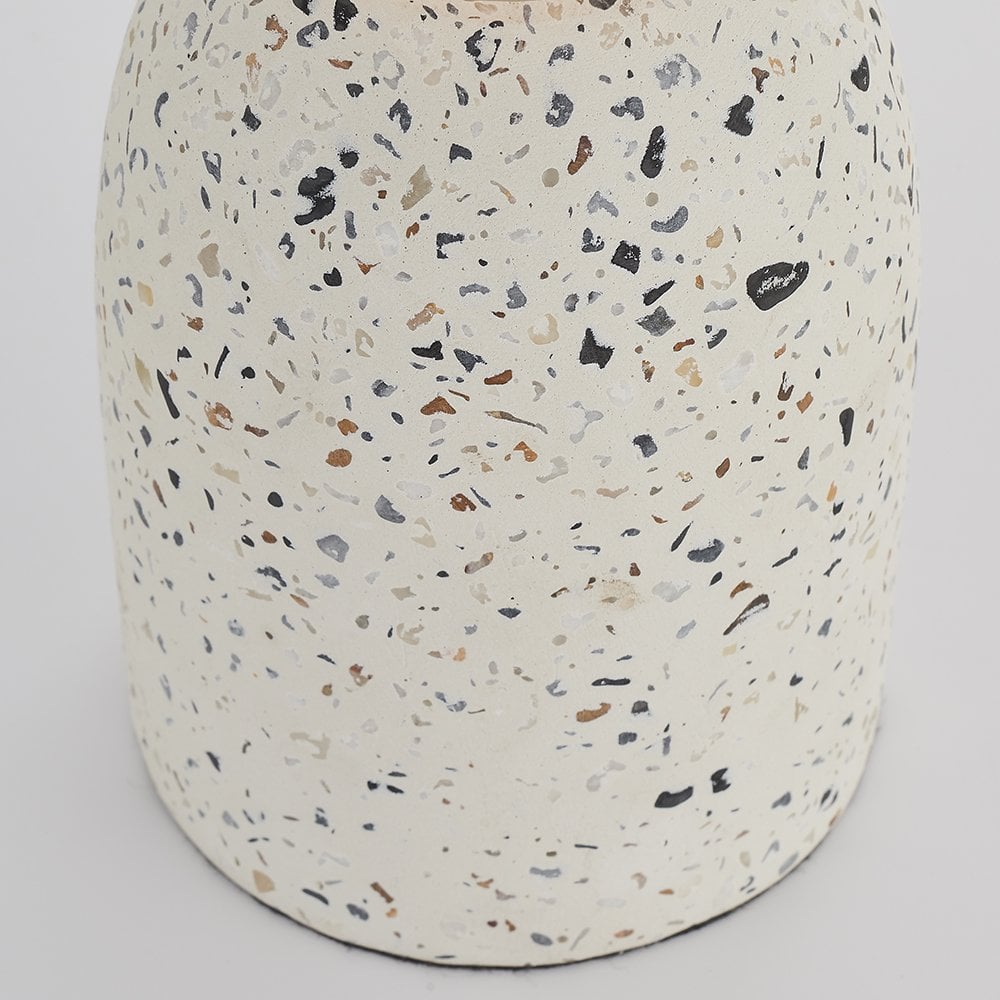 Endon 78181 Terrazzo 1 Light Table Lamp Base Only White Terrazzo