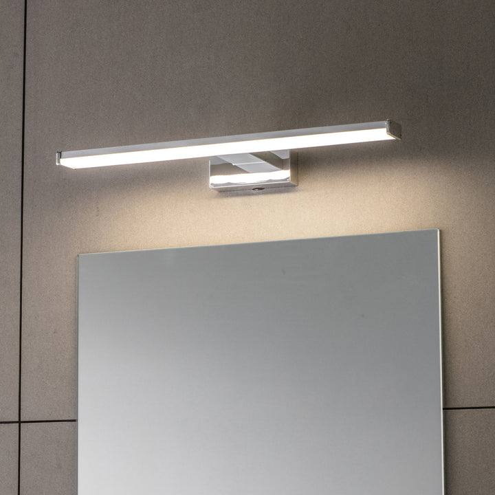 Endon 76658 Axis LED 1 Light Bathroom Wall Light Chrome Frosted